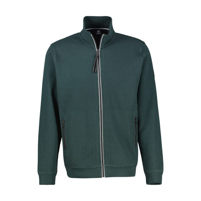 Lerros - Sweatvest - Mannen - M - 664 CEDAR GREEN - Katoen - 2004503
