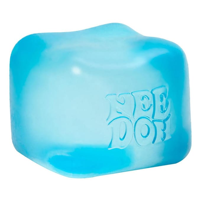 Schylling Needoh Nice Cube Sensorische Fidget Cube Stressverlichting Angst Sensorisch Hulpmiddel voor Focus ADHD & Kalmerend Bureau Gadget blauw