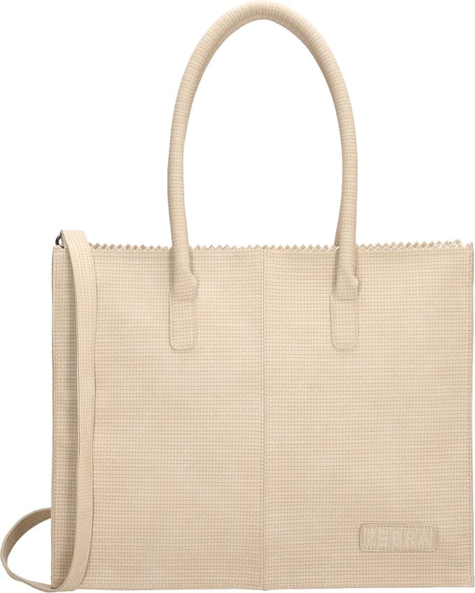 Zebra Trends Sanne Handtas Schoudertas - Beige