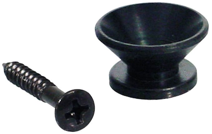 Boston EP-F-B V-model Strap Buttons - Zwart, 2-Pack