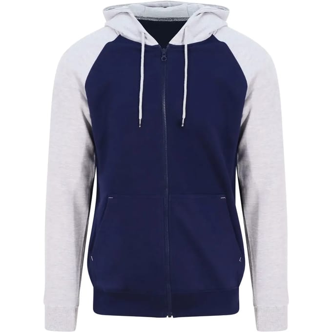 Hooded sweatshirt met rits Just Hoods Baseball