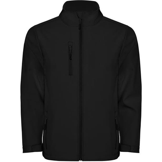 Roly Kinder/Kinder Nebraska Soft Shell Jas (Zwart)