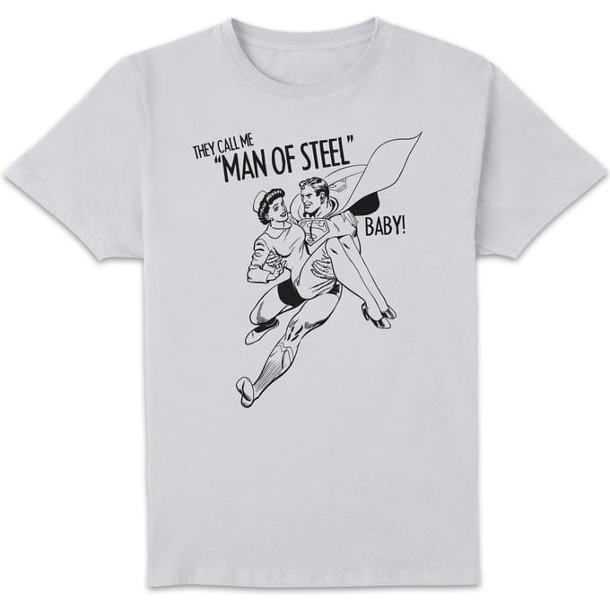 DC Comics Superman Man of Steel T-shirt - Wit - S