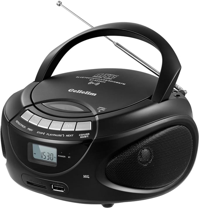 Draagbare CD Speler met Ingebouwde Speakers - Compact Muziek Speler