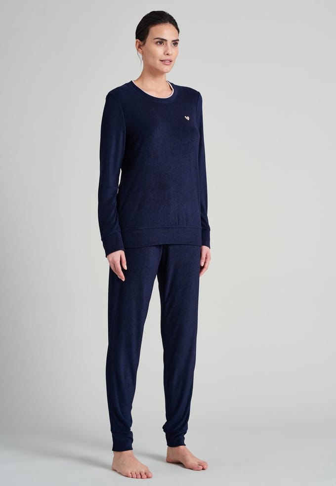 Schiesser –  Sence of Nostalgia – Pyjama – 175562 – Dark Blue - 42