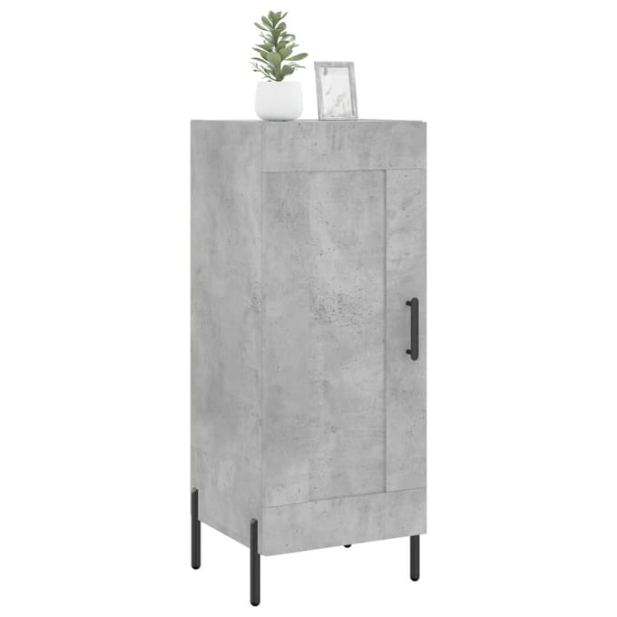 vidaXL - Dressoir - 34,5x34x90 - cm - bewerkt - hout - betongrijs