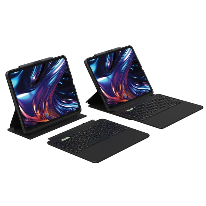 ZAGG Pro Keys 2 keyboard bookcase voor de Apple iPad Pro 13 (2025) M5 / (2024) M4 - AZERTY / FR - Zwart