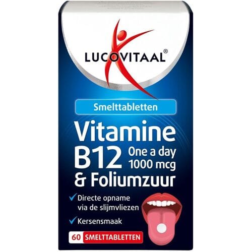 Lucovitaal Vitamine B12 & Foliumzuur - 60 Smelttabletten