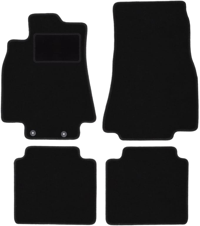 Zwarte veloursmatten voor: Mercedes B-Klasse W245 hatchback (2005-2011)