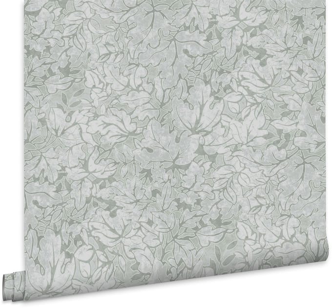 Laura Ashley Corrina Leaf Behang - Planten - 10mx52cm - Groen