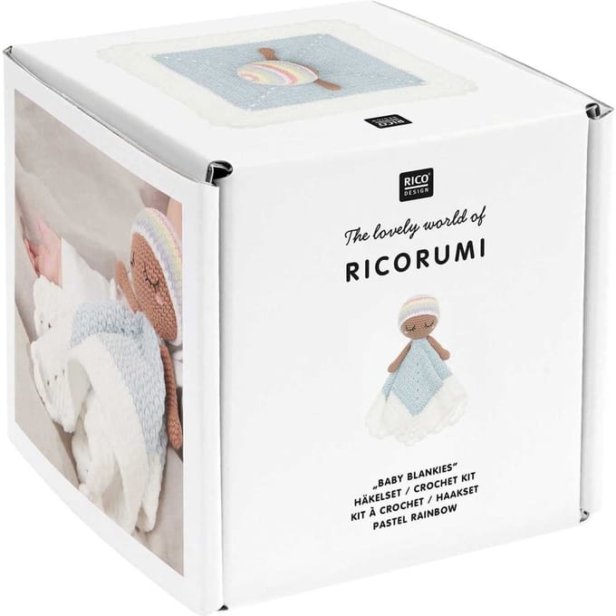 Rico Design Ricorumi Haakset "Baby Blankies" - Pastel Rainbow