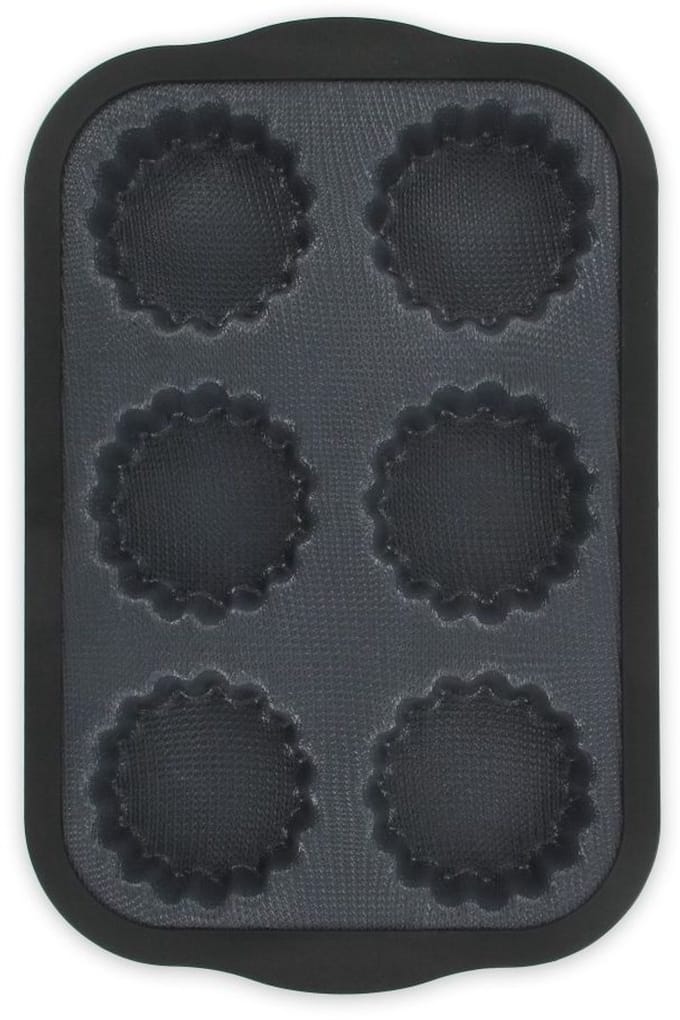 Mal 6 mini taartjes 28 x 18 cm Zenker Siliconen glasvezel
