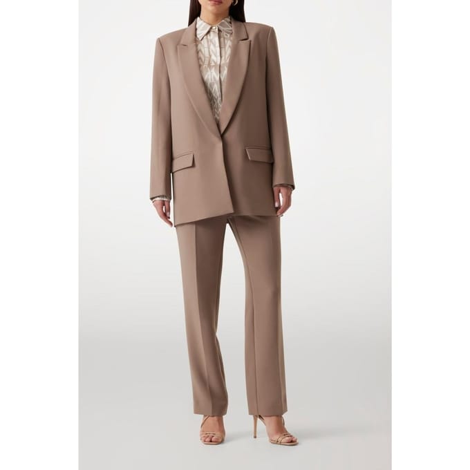 GUESS Ella Single Breast B Buff Taupe Größe: 46 | Blazer Outlet | Damen | Schwarz