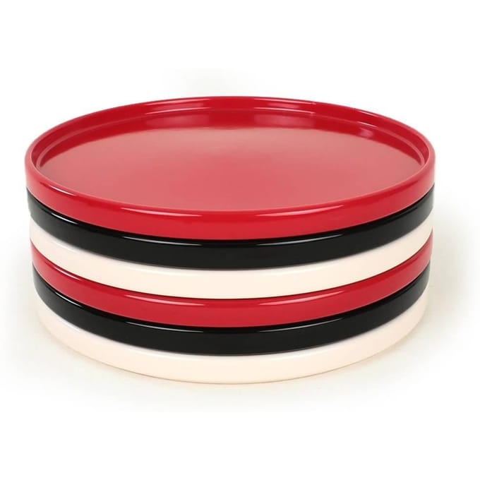 Set van 6 dessertborden Eren keramiek | Hermia