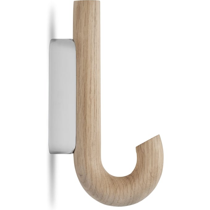 Gejst Hook Mini wandhaak - chroom - Eiken