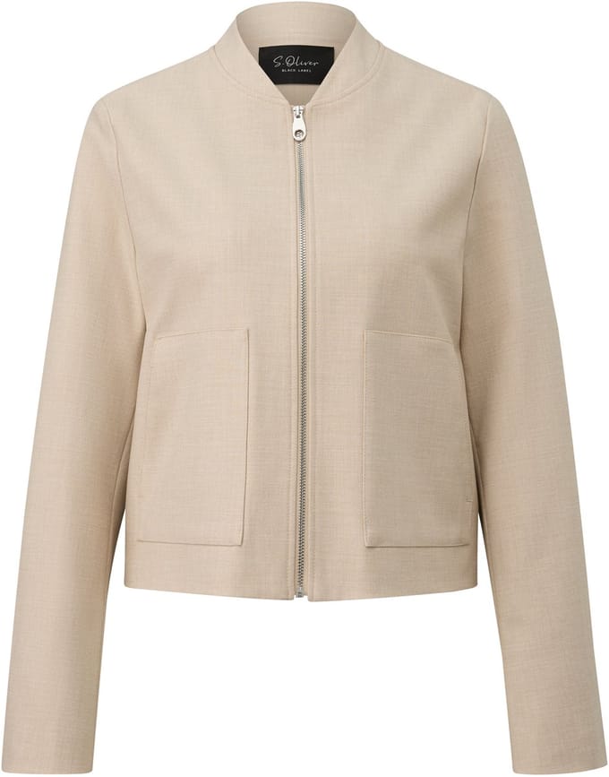 Regular fit blouson met viscose