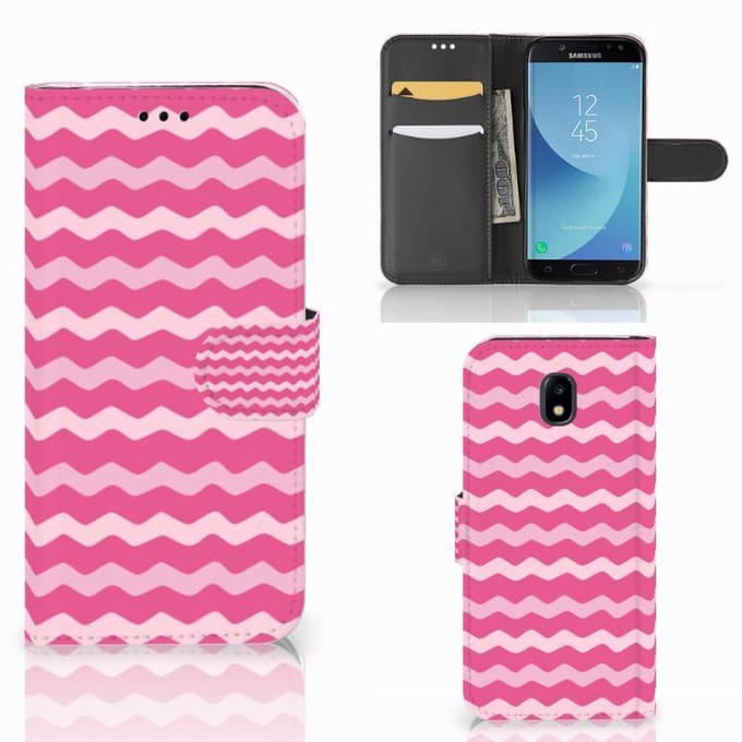 Samsung Galaxy A30 Telefoon Hoesje Waves Pink