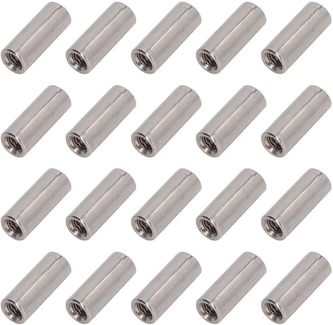 Dailygoods - Set van 20 M5 Koppelingsmoeren van Roestvrij Staal