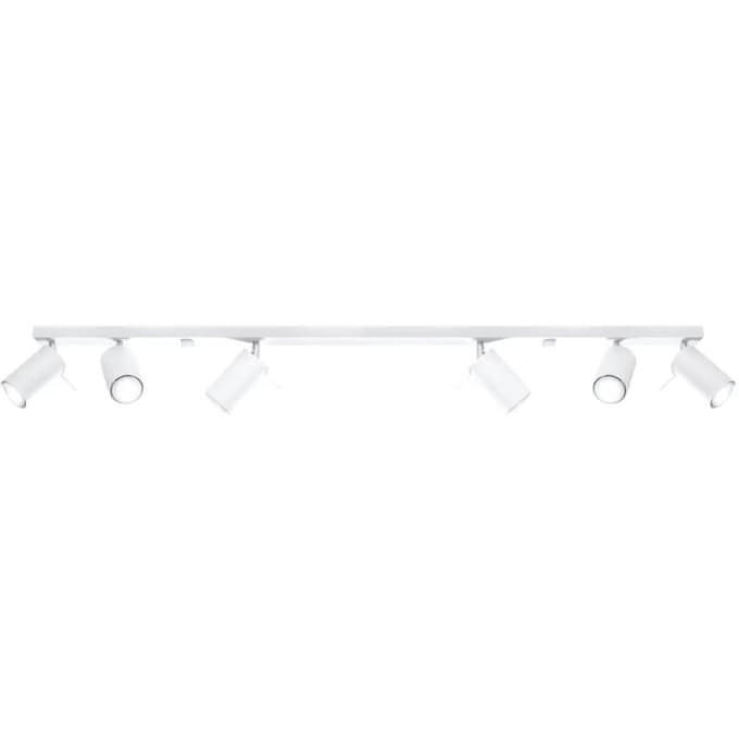 Sollux Lighting Plafondlamp Ring - GU10 - wit - staal - 16x118x6cm