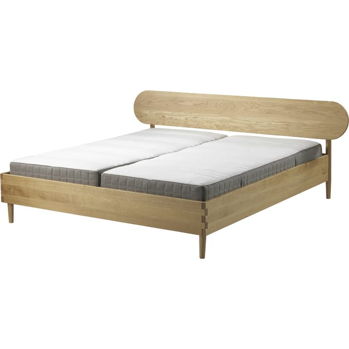 FDB Møbler - G30 Bed - geolied eiken - bruin