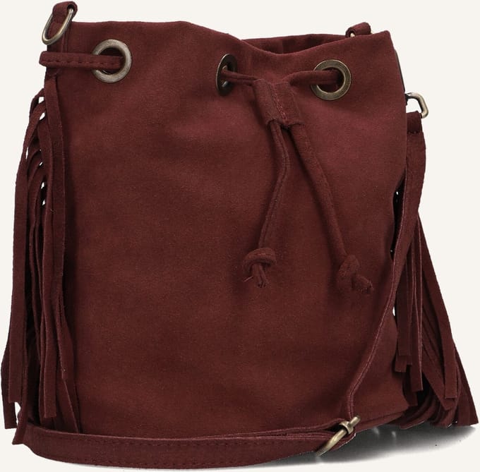 Notre-V Hazel Schoudertassen Dames - Bordeaux - Maat ONESIZE