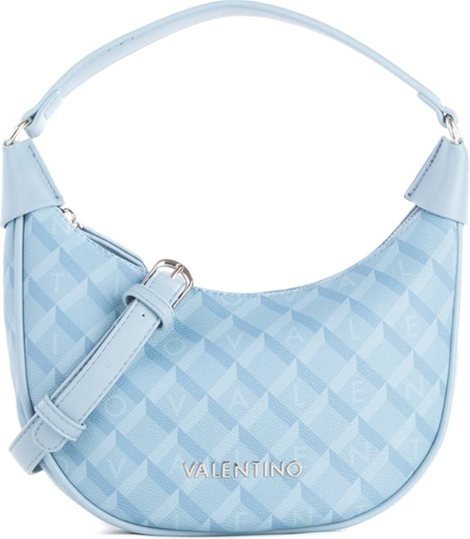 VALENTINO Handtas Schoudertas Barrio Hobo Bag Polver / Multi Lichtblauw