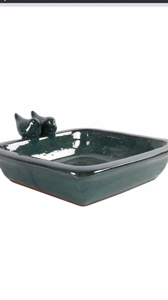 Countryfield - Vogelbad - Momo - groenblauw - L29B25H10,5CM