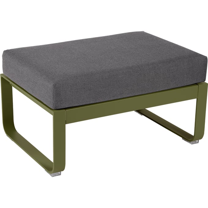 Fermob Gestoffeerde kruk BELLEVIE - D3 Pesto - A3 grafietgrijs