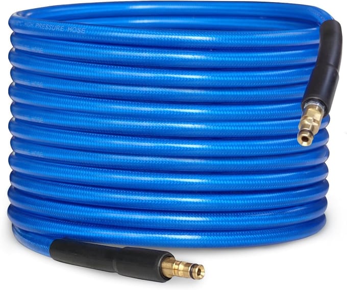 Hogedrukslang - Verlengslang - Reinigen - 400 Bar Druk - 30 Meter - Blauw