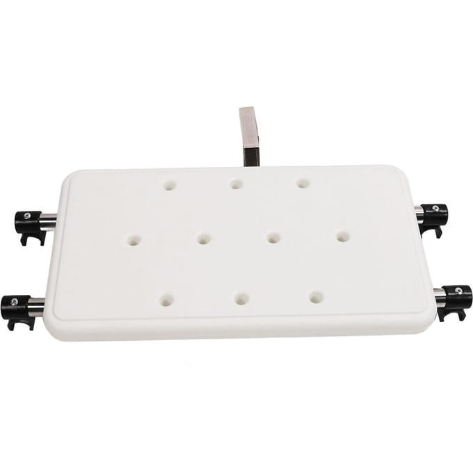 Walker Badzitplaat Antislip Senior Ruststoel Accessoires met Afvoergaten voor Gehandicapten white