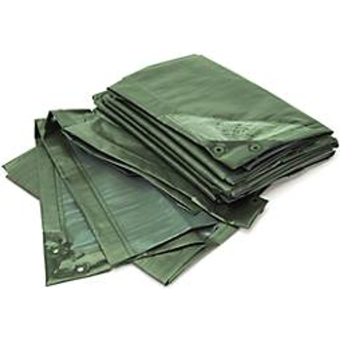 Afdekzeil, standaard, 10 x 15 m, groen