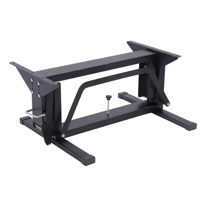 Staand Bureau Frame 27 tot 63CM Verstelbare Hoogte 573lbs Draagvermogen Multifunctioneel Opvouwbaar Hefbaar Bureau Frame voor Camper black
