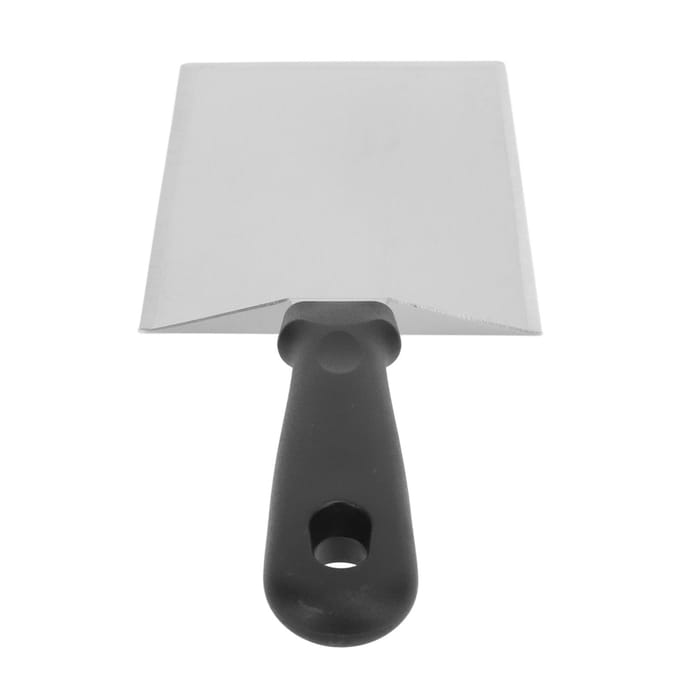 Keukenspatel Professionele Voedselkwaliteit Roestvrijstalen Blad Spatel voor Cake Pizza Pannenkoek Vierkant Square Spatula, Plastic Handle white