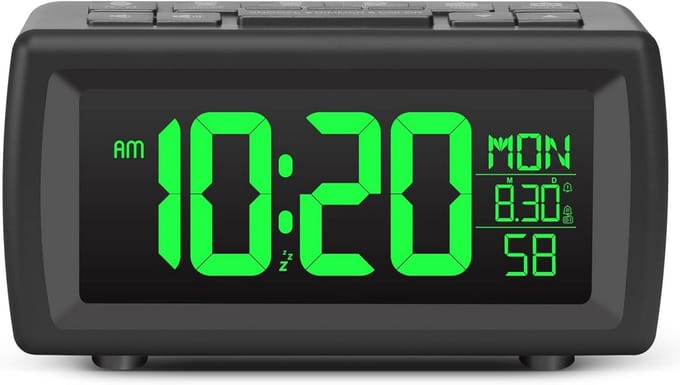 Digitale Wecker met FM-radio en Grote Cijfers voor de Slaapkamer