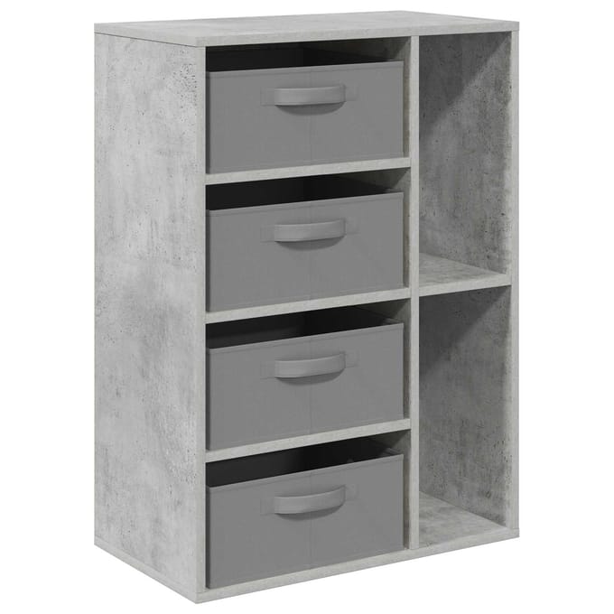 vidaXL - Dressoir - Betongrijs - 60 - x - 33,5 - x - 84 - cm