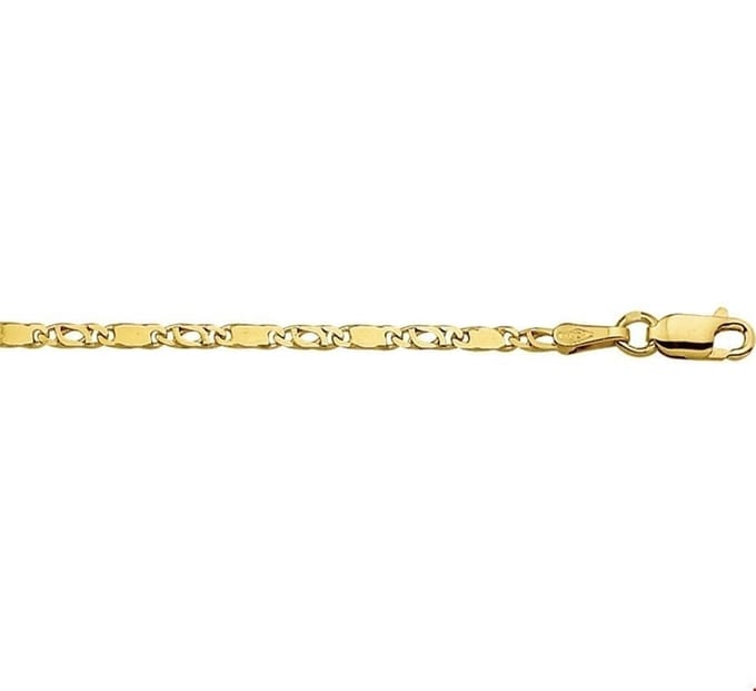 Geelgouden Armband valkenoog 2 4012425 19 cm