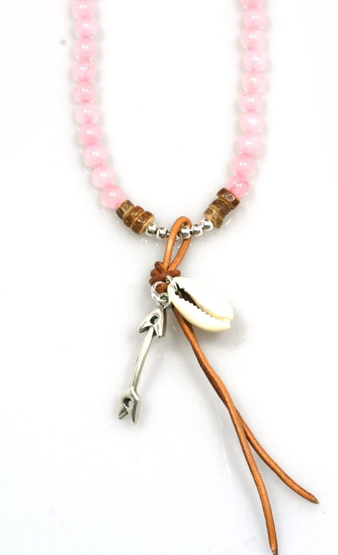 Heaven Eleven - rosequartz met pijl