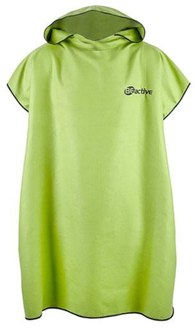 BECO BEactive beach poncho - limegroen/zwart - maat S/M