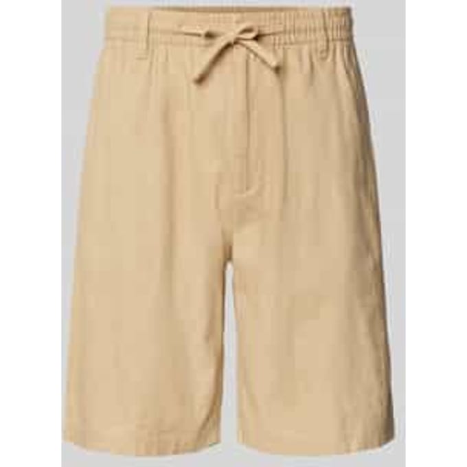 Relaxed fit bermuda met elastische band