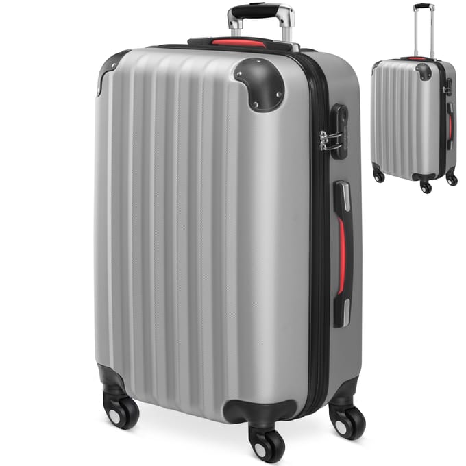 Monzana Baseline Koffer - Hardcase Trolley Cijferslot Wielen - Zwart