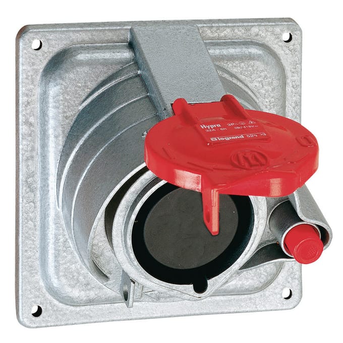 Legrand Hypra inbouwstopcontact 400V 16A 3P+N Metaal IP44 - 052214