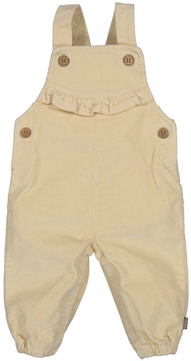 BESS Salopette Ruffles Babycord Off white