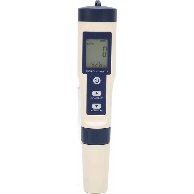 5in1 Multifunctionele Draagbare PH/Saliniteit/Temp/TDS/EC Digitale Waterkwaliteitstester Monitor Meter Pen