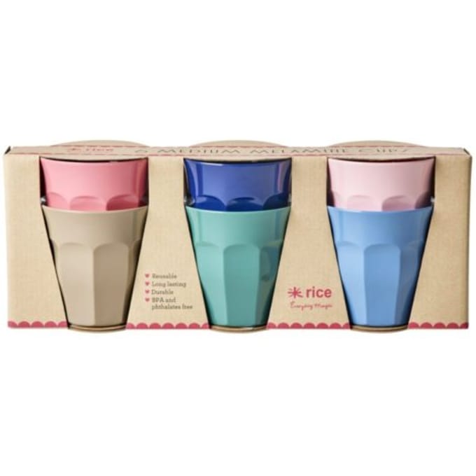 Rice melamine beker medium a new york minute, assorti