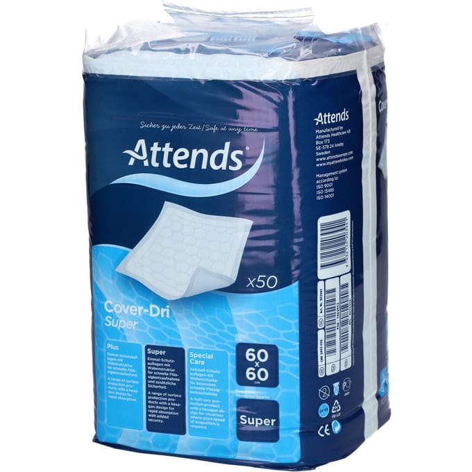 Attends® Cover Dry Super Onderlegger 60x60 cm 50 Accessoires