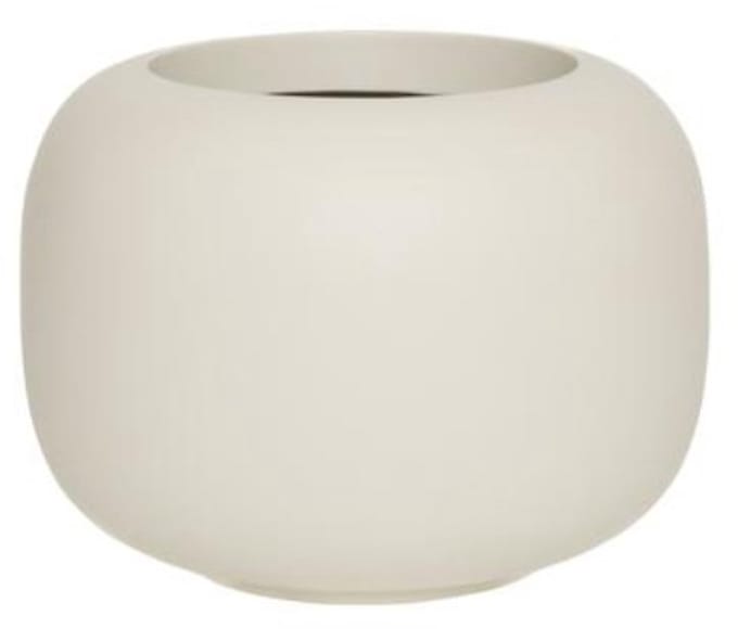 Pottery Pots - Plantenbak - Sphere Low S - Ø45,6cm x H34,4cm - Silk White