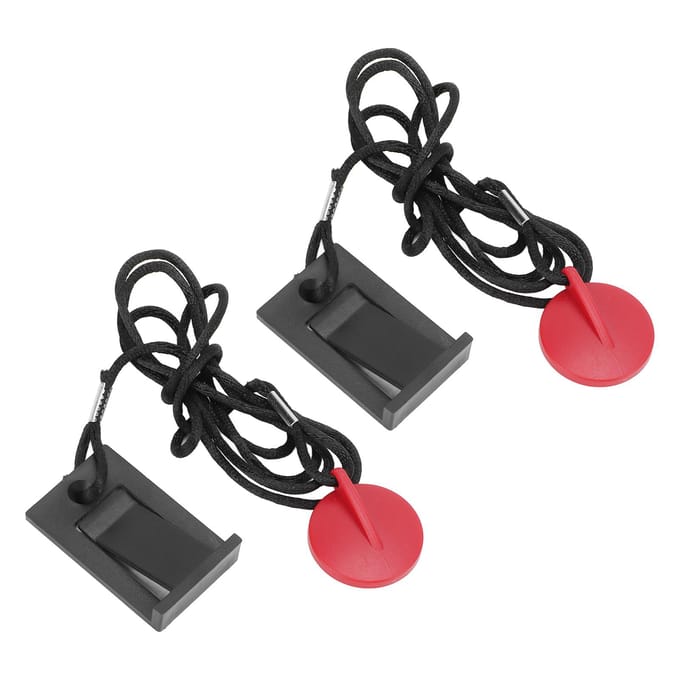 Lot de 2 clés de sécurité magnétiques universelles pour tapis de course black