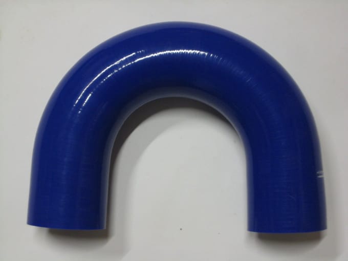 180 Graden bochten silicone - Blauw, 6,5mm