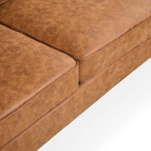 2-Zits Bank Noa Microleder Cognac - Giga Meubel