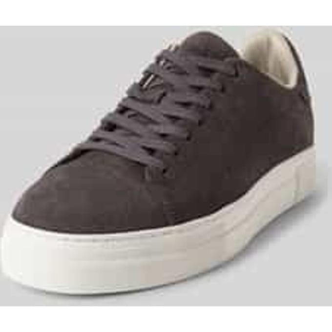 Lage sneakers van echt rundernubuck, model 'DAVID'